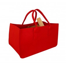 Filcová taška na dřevo červená
